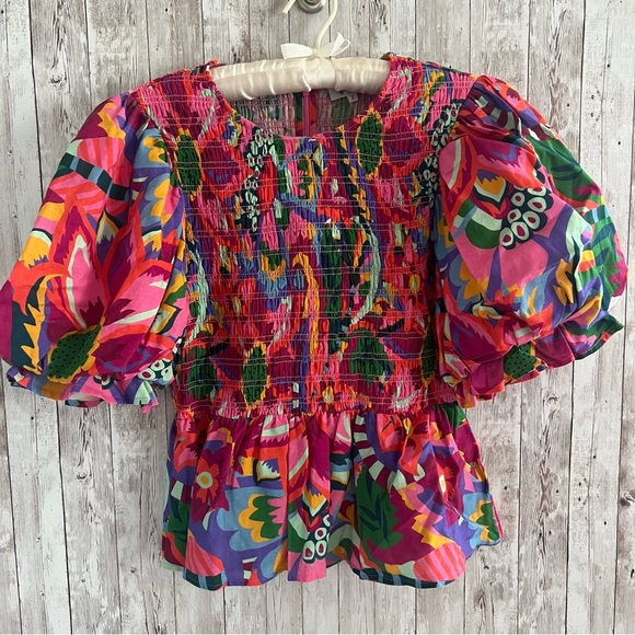CROSBY by Mollie Burch Tops - CROSBY by Mollie Burch Multicolor Floral Blouse Small